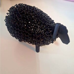 Black Sheep Wire Sculpture Decor